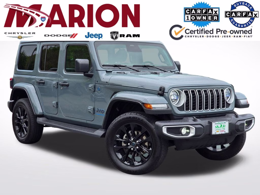 2025 Anvil Clear Coat Jeep Wrangler Sahara 4xe 4X4 SUV