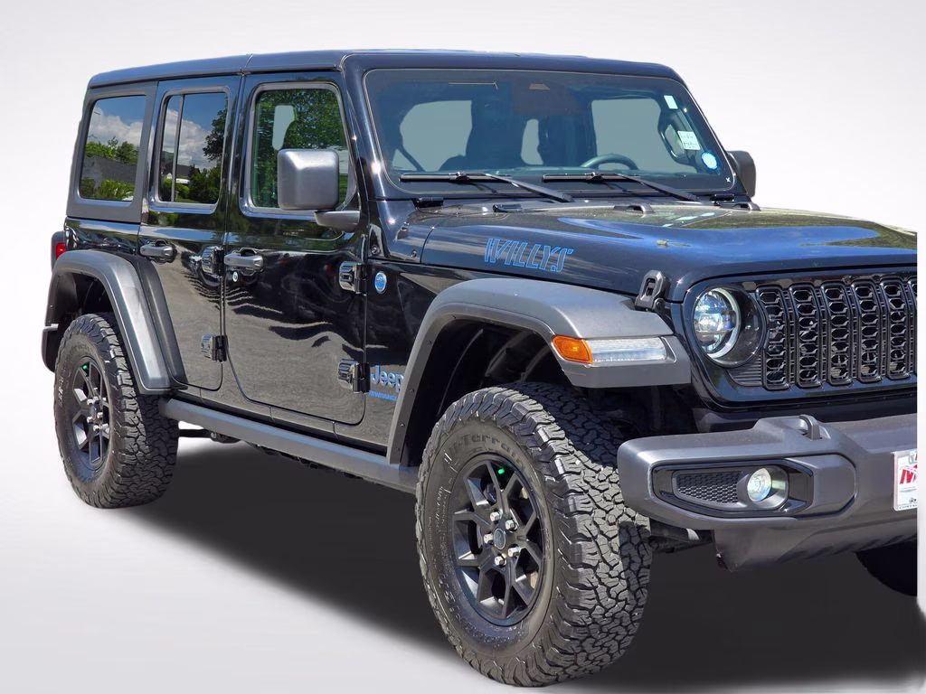 2025 Black Clearcoat Jeep Wrangler Willys 4xe 4X4 SUV