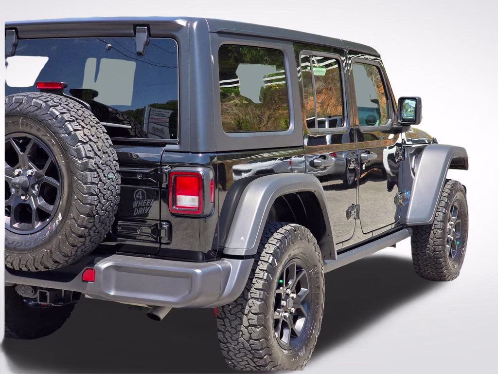 2025 Black Clearcoat Jeep Wrangler Willys 4xe 4X4 SUV