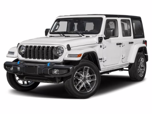 2025 Bright White Clearcoat Jeep Wrangler Willys 4xe 4X4 SUV