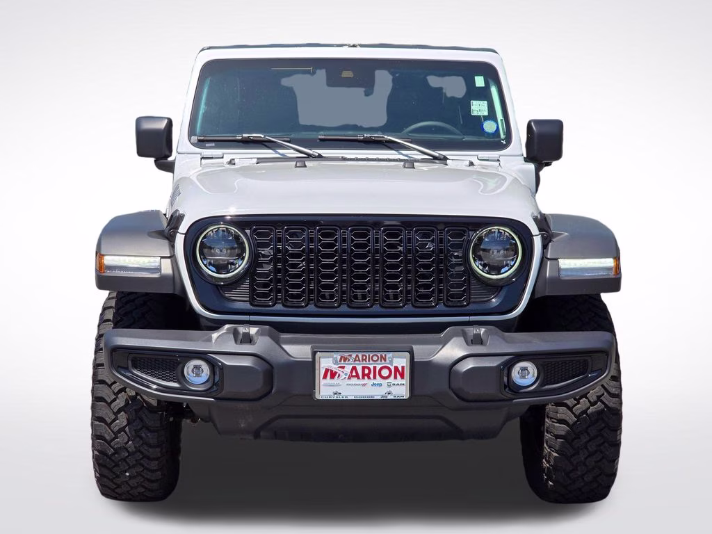 2025 Bright White Clearcoat Jeep Wrangler Willys 4xe 4X4 SUV