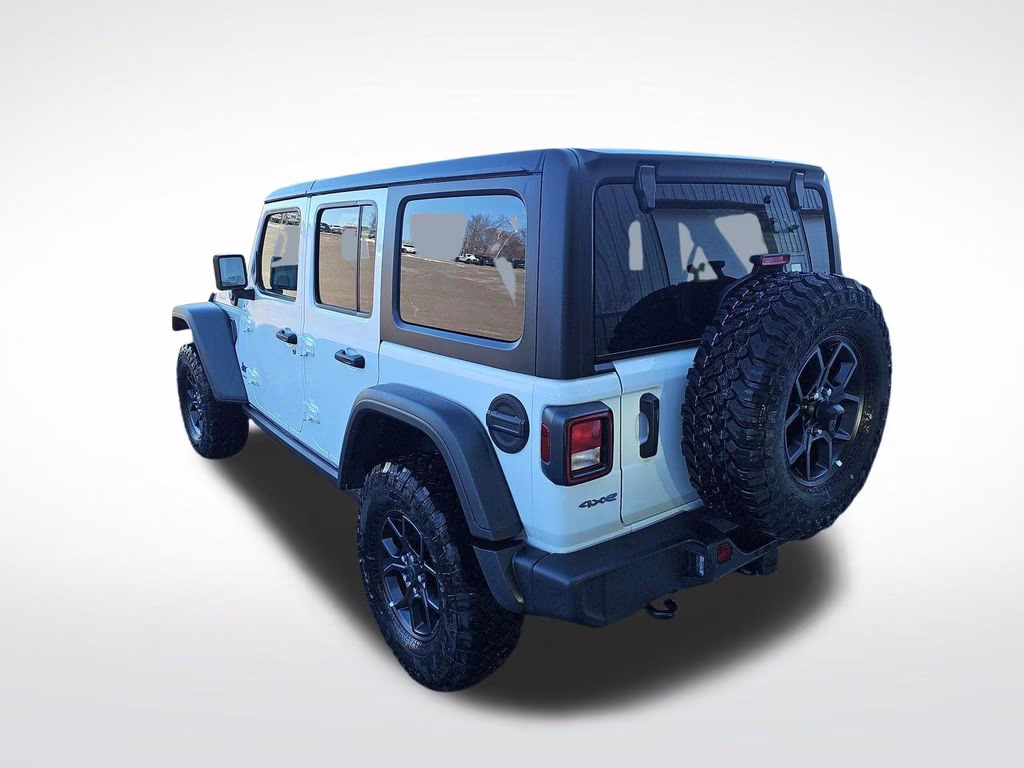 2025 Bright White Clearcoat Jeep Wrangler Willys 4xe 4X4 SUV