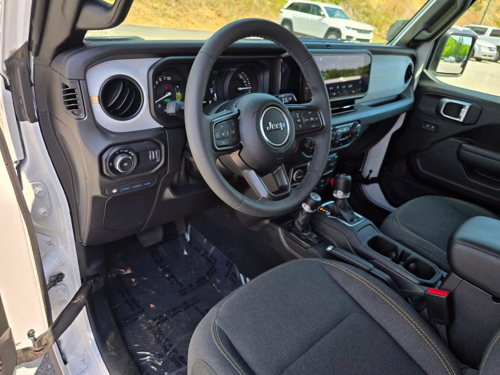 2025 Bright White Clearcoat Jeep Wrangler Willys 4xe 4X4 SUV