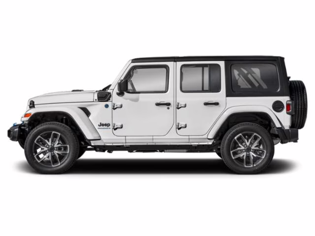 2025 Bright White Clearcoat Jeep Wrangler Willys 4xe 4X4 SUV