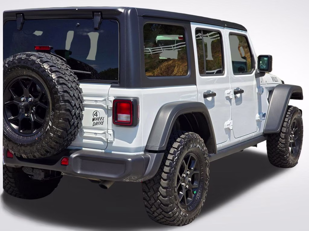 2025 Bright White Clearcoat Jeep Wrangler Willys 4xe 4X4 SUV