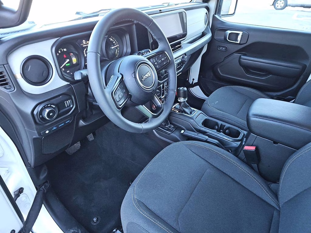 2025 Bright White Clearcoat Jeep Wrangler Willys 4xe 4X4 SUV