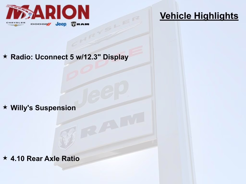 2025 Bright White Clearcoat Jeep Wrangler Willys 4xe 4X4 SUV