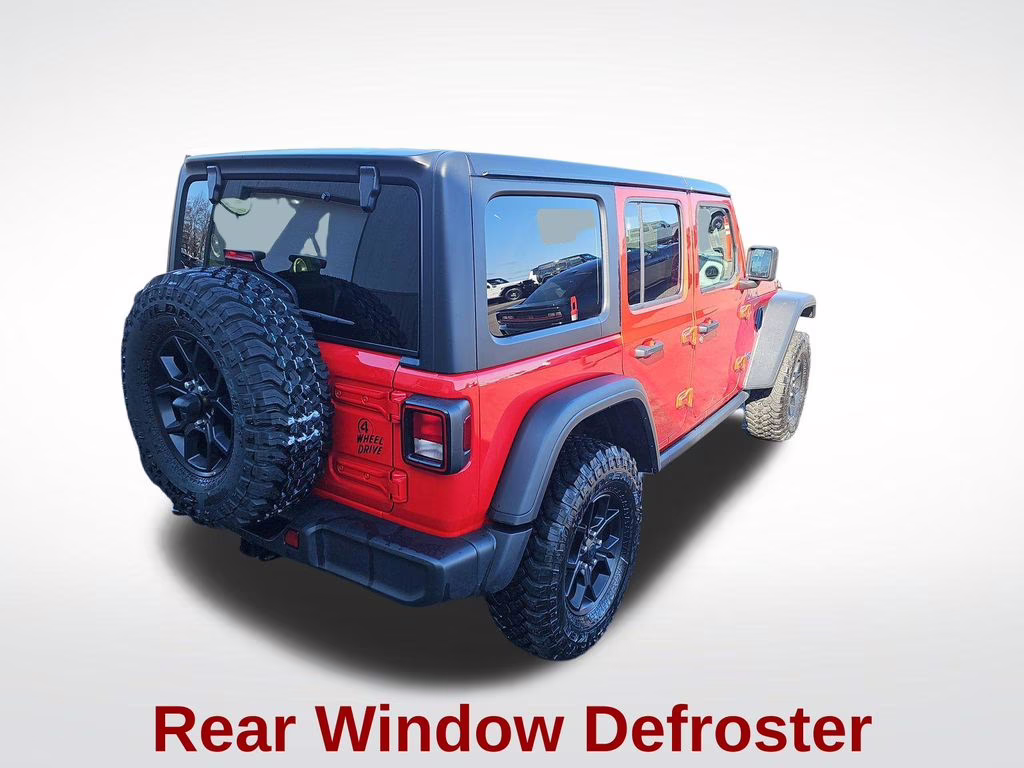2025 Firecracker Red Clearcoat Jeep Wrangler Willys 4xe 4X4 SUV