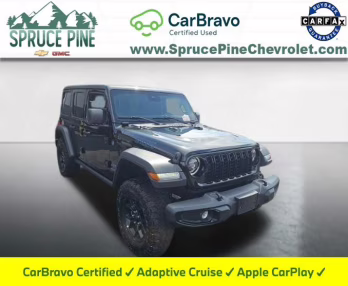 2025 Black Clearcoat Jeep Wrangler Willys 4xe 4X4 SUV