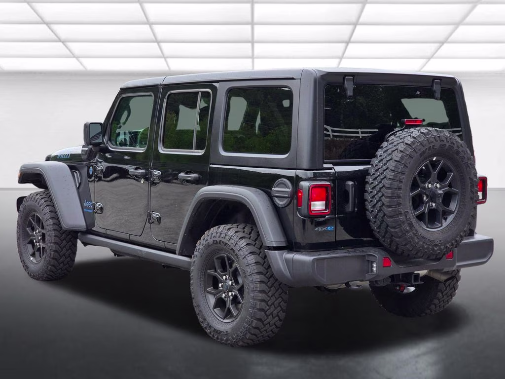 2025 Black Clearcoat Jeep Wrangler Willys 4xe 4X4 SUV