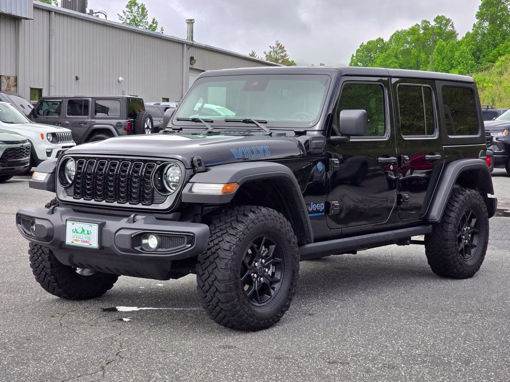 2025 Black Clearcoat Jeep Wrangler Willys 4xe 4X4 SUV