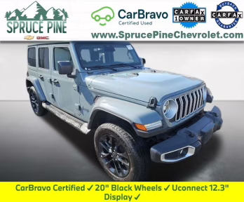 2025 Anvil Clear Coat Jeep Wrangler Sahara 4xe 4X4 SUV