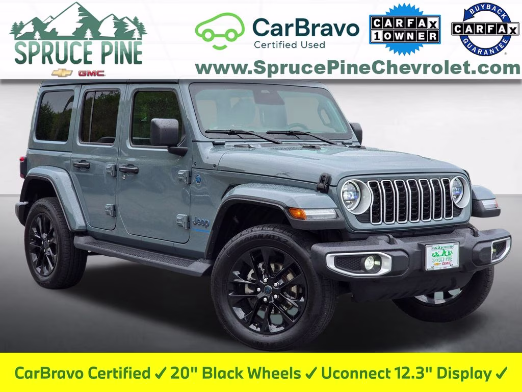 2025 Anvil Clear Coat Jeep Wrangler Sahara 4xe 4X4 SUV