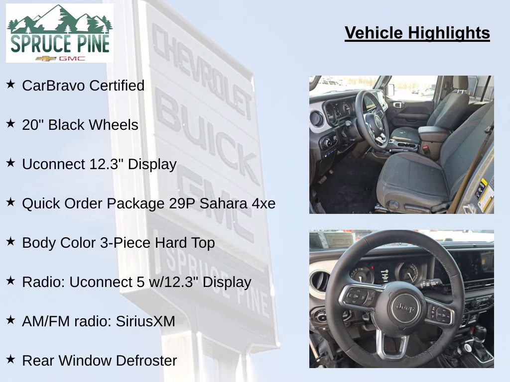 2025 Anvil Clear Coat Jeep Wrangler Sahara 4xe 4X4 SUV