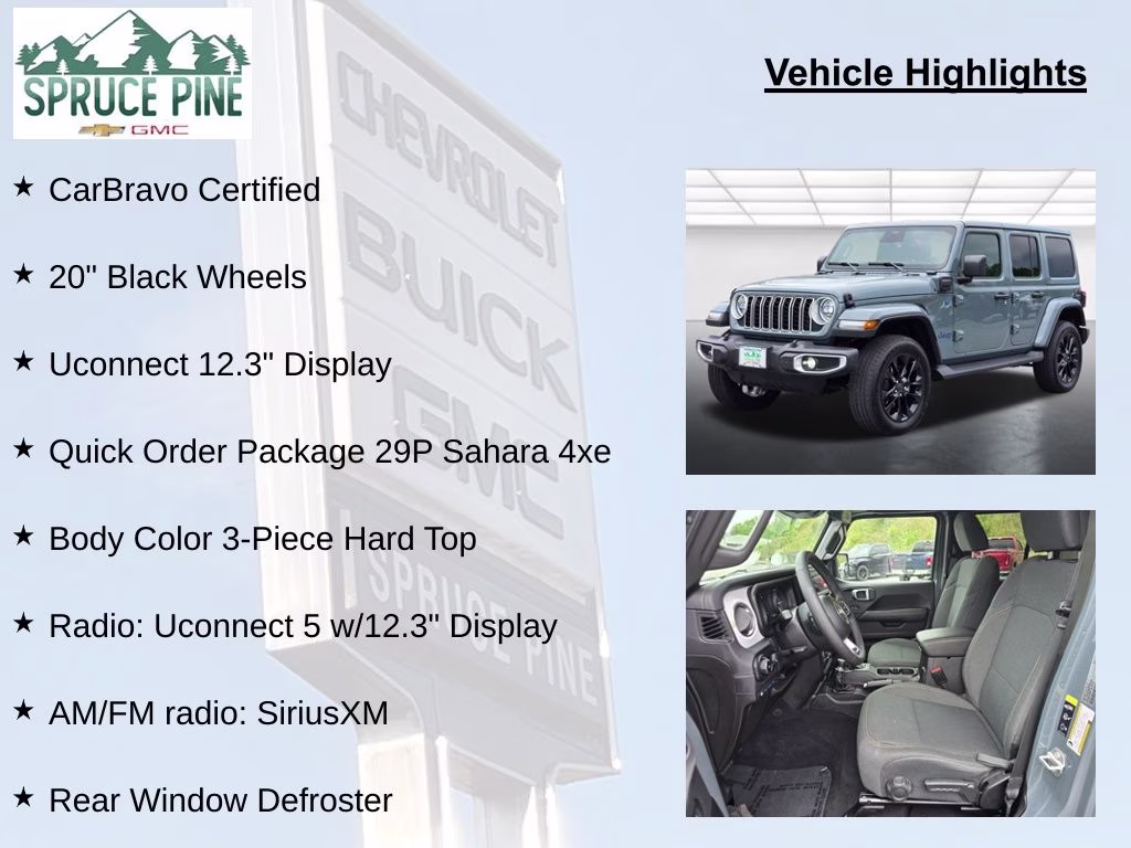 2025 Anvil Clear Coat Jeep Wrangler Sahara 4xe 4X4 SUV