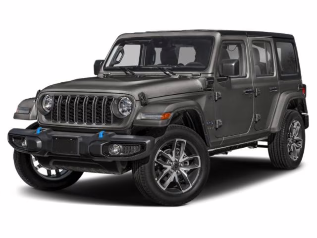 2025 Granite Crystal Metallic Clearcoat Jeep Wrangler Sahara 4xe 4X4 SUV