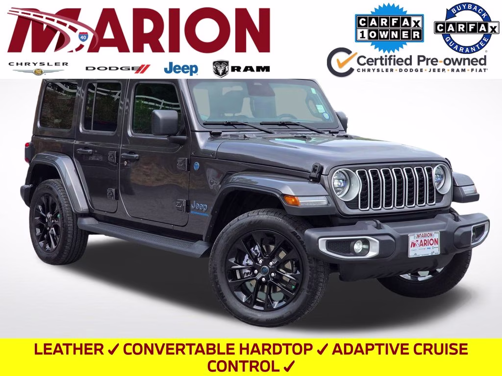 2025 Granite Crystal Metallic Clearcoat Jeep Wrangler Sahara 4xe 4X4 SUV