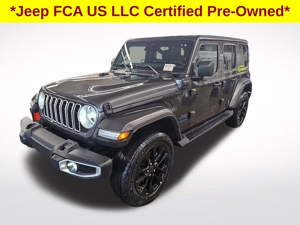 2025 Granite Crystal Metallic Clearcoat Jeep Wrangler Sahara 4xe 4X4 SUV