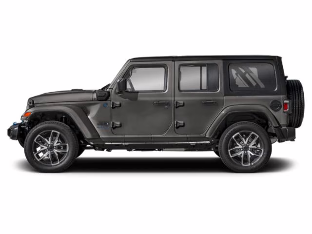 2025 Granite Crystal Metallic Clearcoat Jeep Wrangler Sahara 4xe 4X4 SUV