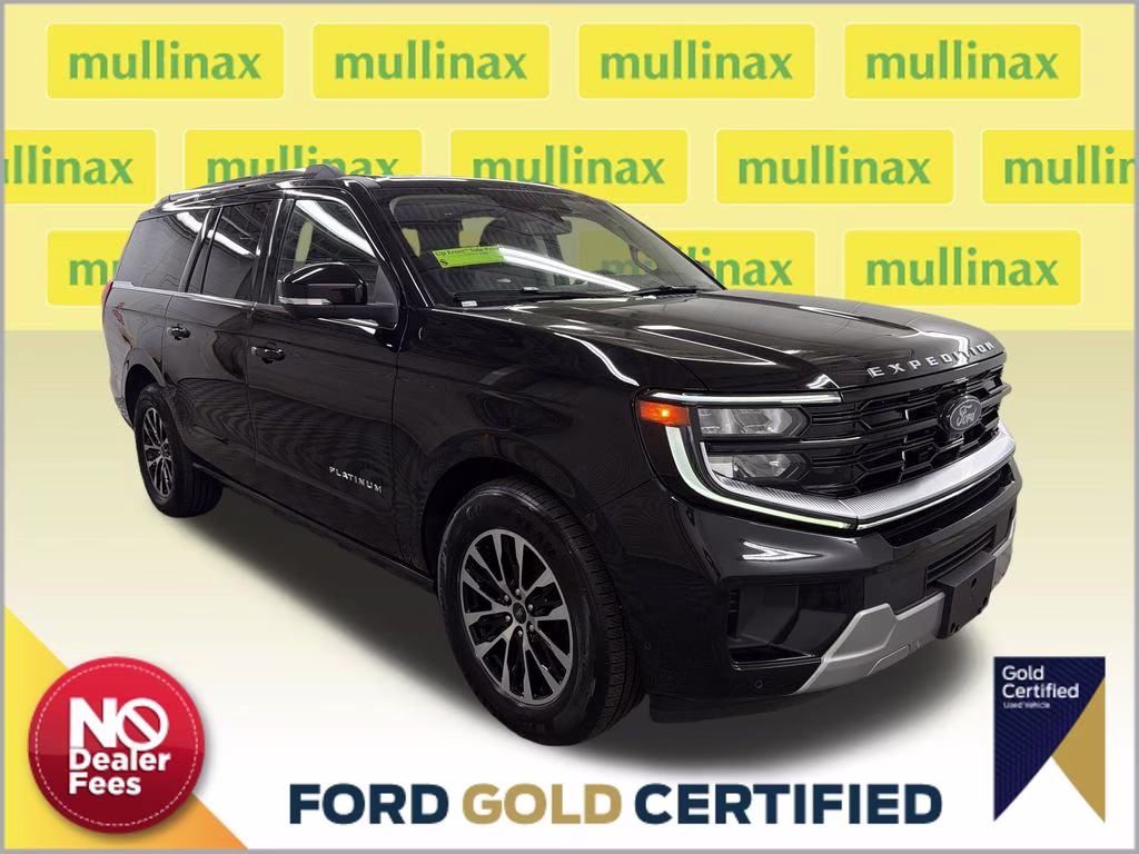 2025 Agate Black Metallic Ford Expedition Max Platinum 4X4 SUV