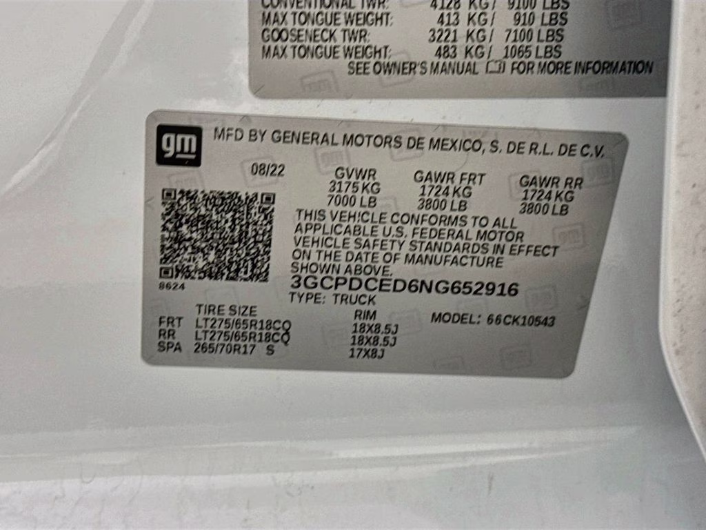 2022 Summit White Chevrolet Silverado 1500 Custom Trail Boss 4X4 Truck