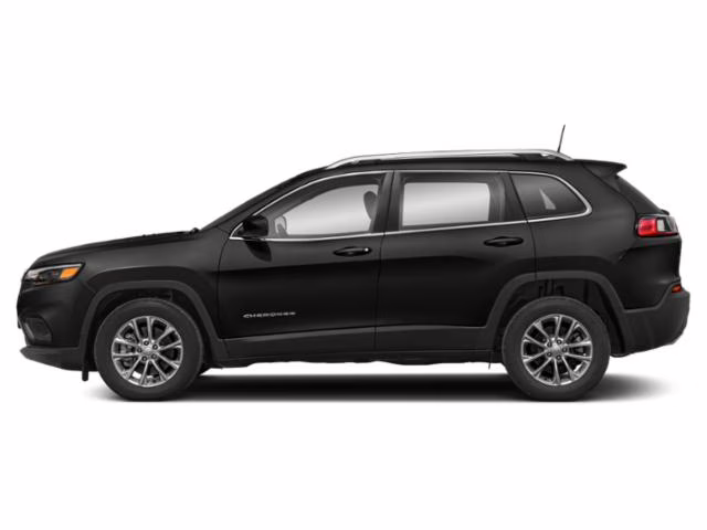 2019 Diamond Black Crystal Pearlcoat Jeep Cherokee Overland 4X4 SUV