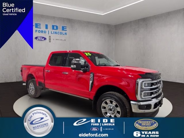 2025 Race Red Ford Super Duty F-350 SRW Lariat 4X4 Truck
