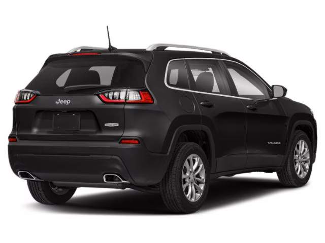 2019 Diamond Black Crystal Pearlcoat Jeep Cherokee Overland 4X4 SUV