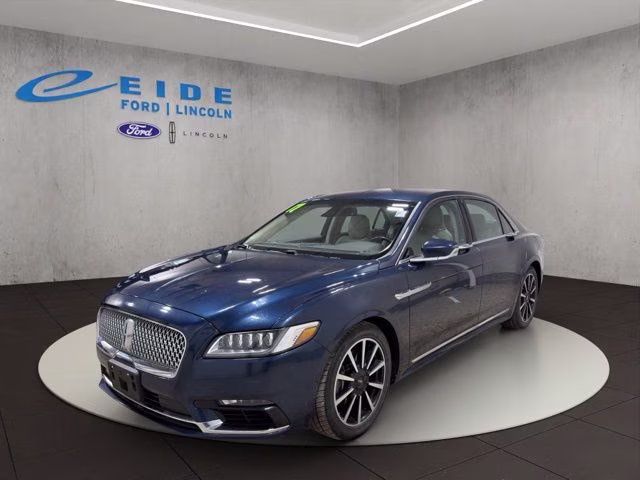 2017 Midnight Sapphire Blue Metallic Lincoln Continental Reserve AWD Sedan