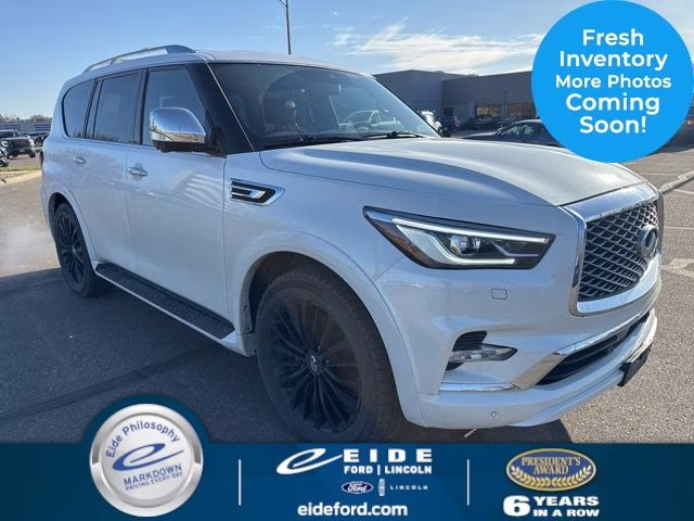 2021 Moonstone White INFINITI QX80 Sensory 4X4 SUV