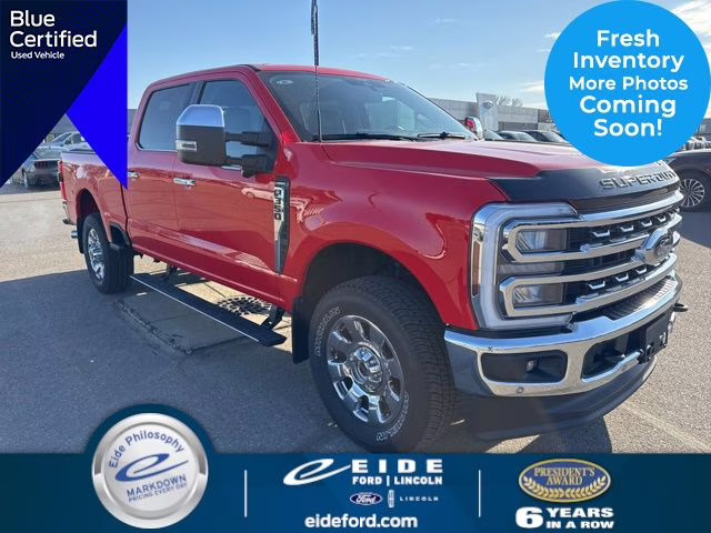2025 Race Red Ford Super Duty F-350 SRW Lariat 4X4 Truck