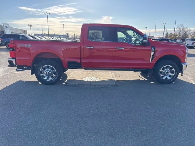 2025 Race Red Ford Super Duty F-350 SRW Lariat 4X4 Truck