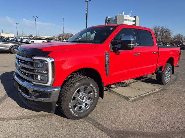 2025 Race Red Ford Super Duty F-350 SRW Lariat 4X4 Truck