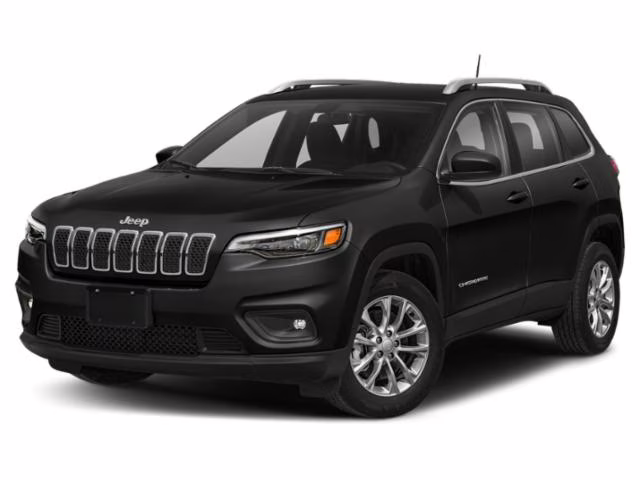 2019 Diamond Black Crystal Pearlcoat Jeep Cherokee Overland 4X4 SUV