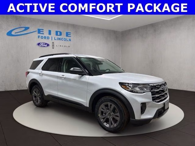 2026 Space White Metallic Ford Explorer Active 4X4 SUV