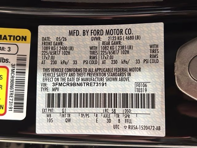 2026 Shadow Black Ford Bronco Sport Big Bend 4X4 SUV