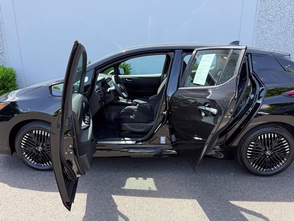 2024 Super Black Nissan LEAF SV Plus FWD Hatchback