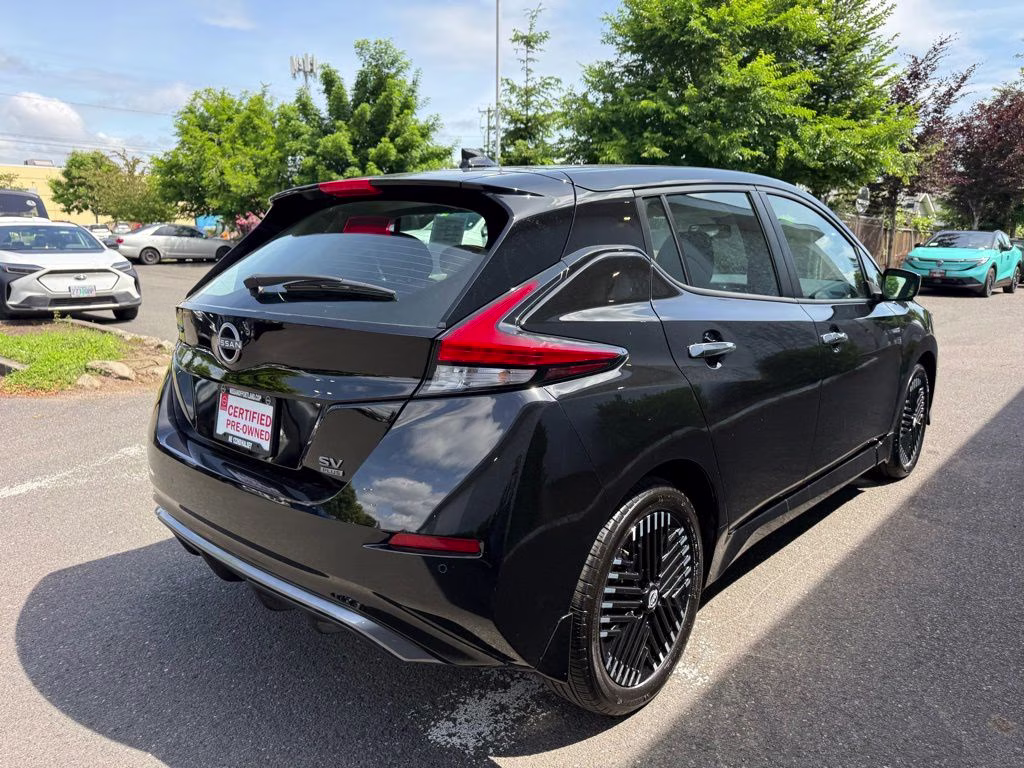 2024 Super Black Nissan LEAF SV Plus FWD Hatchback