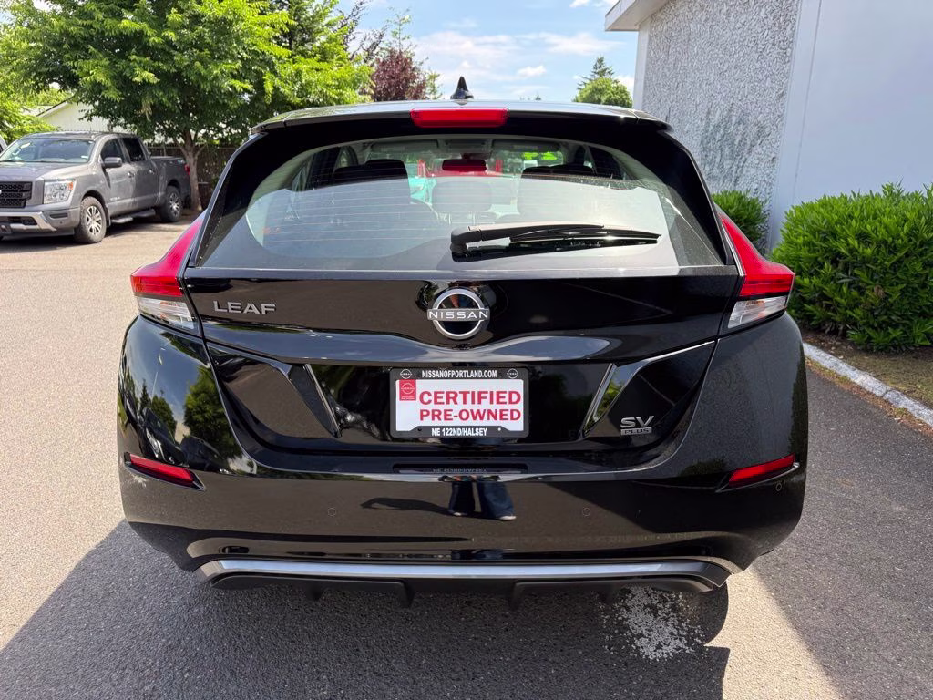 2024 Super Black Nissan LEAF SV Plus FWD Hatchback