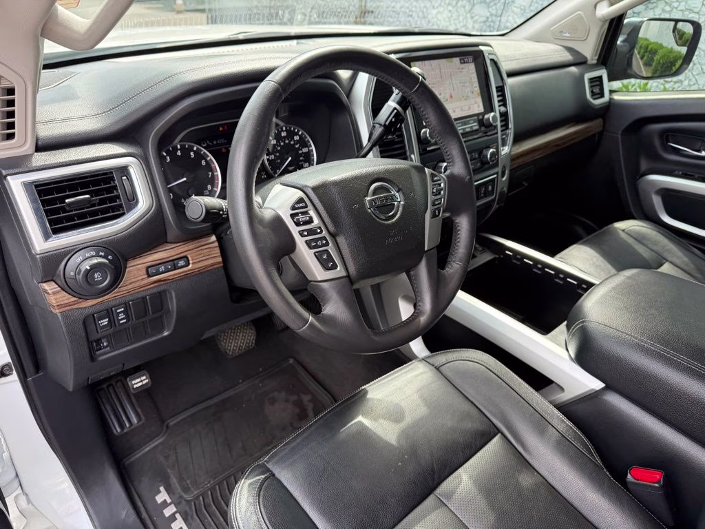 2021 Pearl White Metallic Nissan Titan SL 4X4 Truck