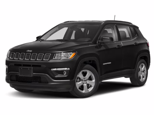 2019 Diamond Black Crystal Pearlcoat Jeep Compass Latitude 4X4 SUV