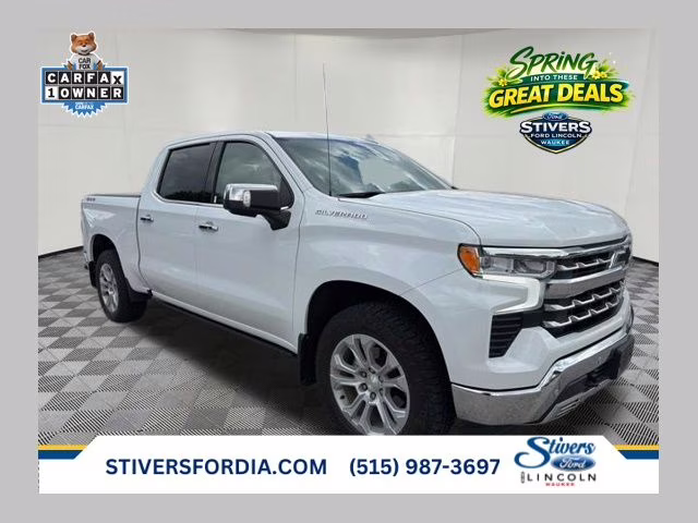 2022 Summit White Chevrolet Silverado 1500 LTZ 4X4 Truck