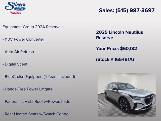 2025 Radiance Metallic Lincoln Nautilus Reserve AWD SUV