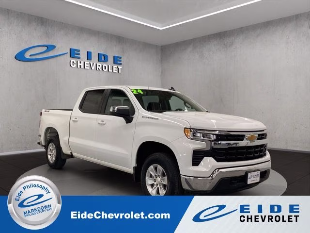 2024 Summit White Chevrolet Silverado 1500 LT 4X4 Truck