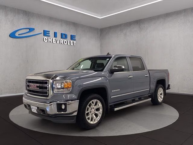 2015 Light Steel Gray Metallic GMC Sierra 1500 SLT 4X4 Truck
