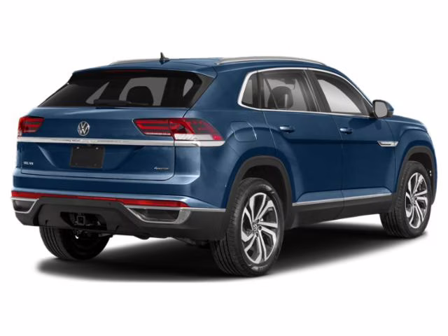 2023 Blue Metallic Volkswagen Atlas Cross Sport 3.6L V6 SEL R-Line AWD SUV