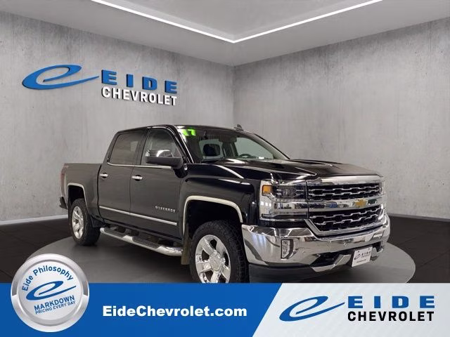 2017 Black Chevrolet Silverado 1500 LTZ 4X4 Truck