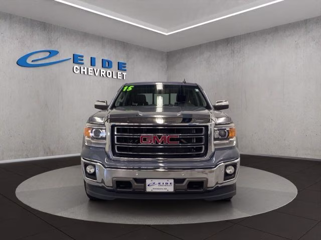 2015 Light Steel Gray Metallic GMC Sierra 1500 SLT 4X4 Truck