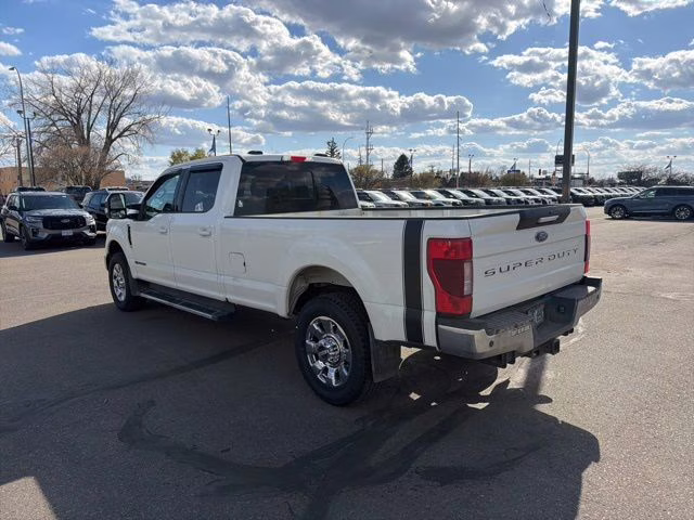 2020 Star White Metallic Tri-Coat Ford Super Duty F-350 SRW Lariat 4X4 Truck