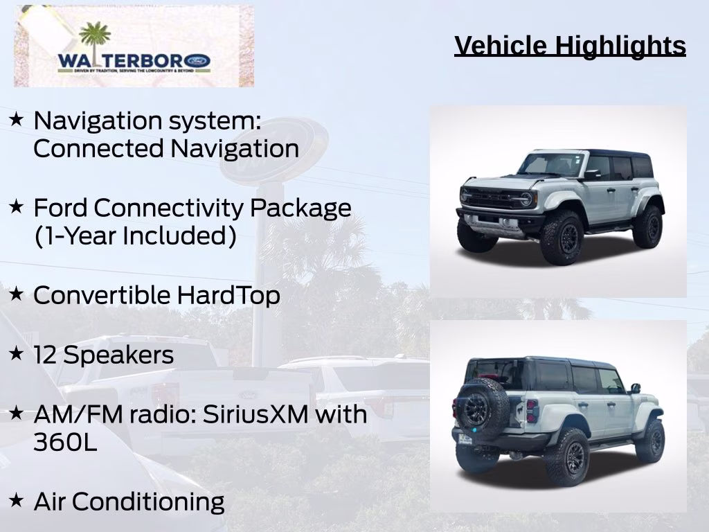 2026 Avalanche Gray Ford Bronco Raptor 4X4 SUV